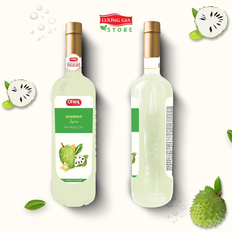 Siro Mãng Cầu Ohla 750ml (chai thủy tinh)