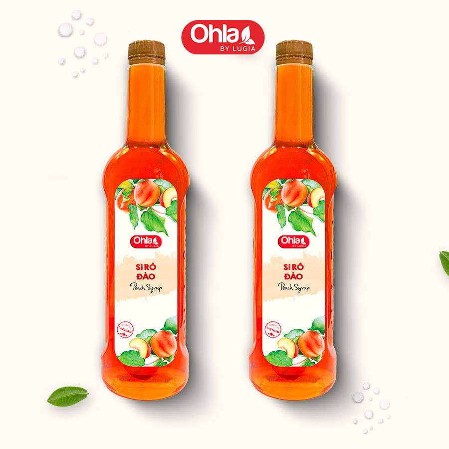 Siro Đào Ohla 780ml (chai nhựa)