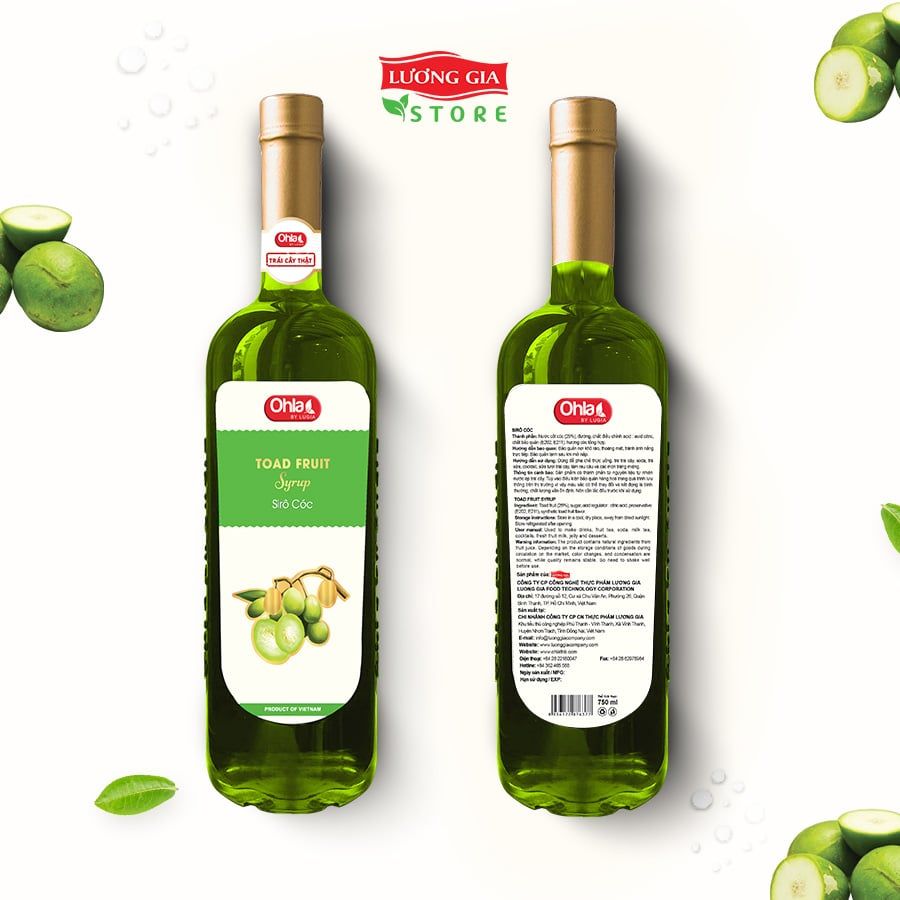 Siro Cóc Ohla 750ml (chai thủy tinh)