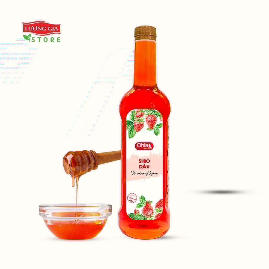 Siro Dâu Ohla 780ml (chai nhựa)