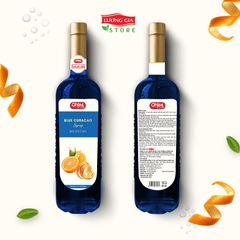 Siro Blue Curacao Ohla 750ml (chai thủy tinh)