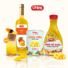 Trái cây tươi đóng lon Ohla 950g - Xoài Viên