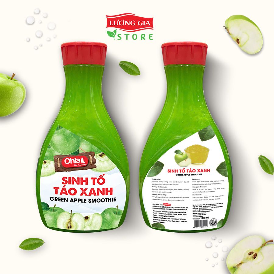 Sinh tố Táo Xanh Ohla 1000ml