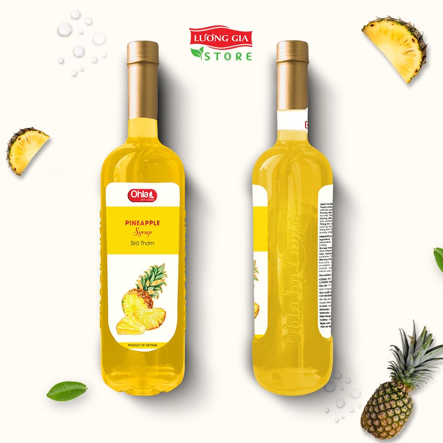 Siro Thơm Ohla 750ml (chai thủy tinh)