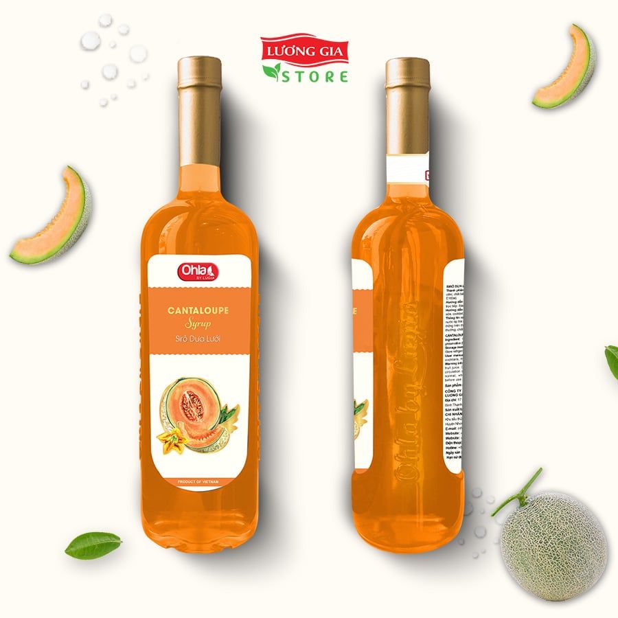 Siro Dưa Lưới Ohla 750ml (chai thủy tinh)