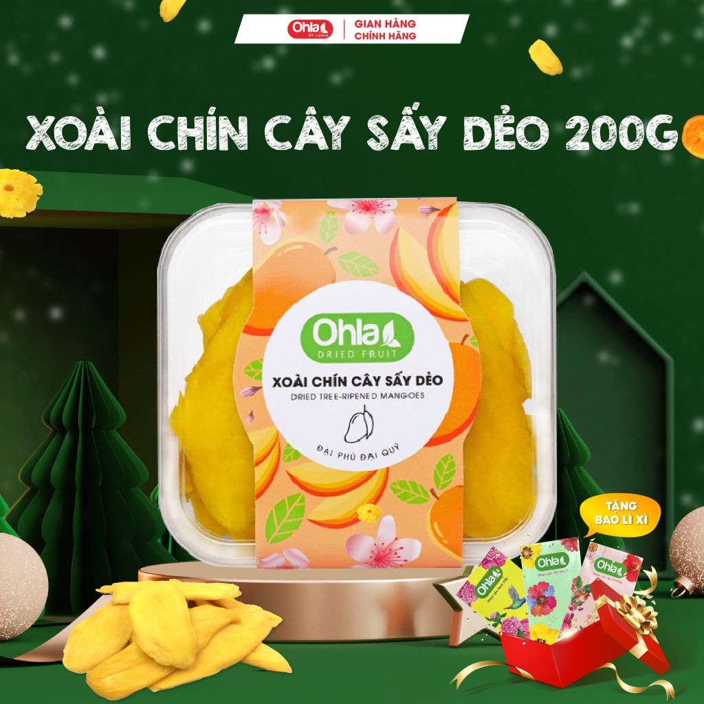 Hộp Xoài chín cây sấy dẻo Ohla 200g