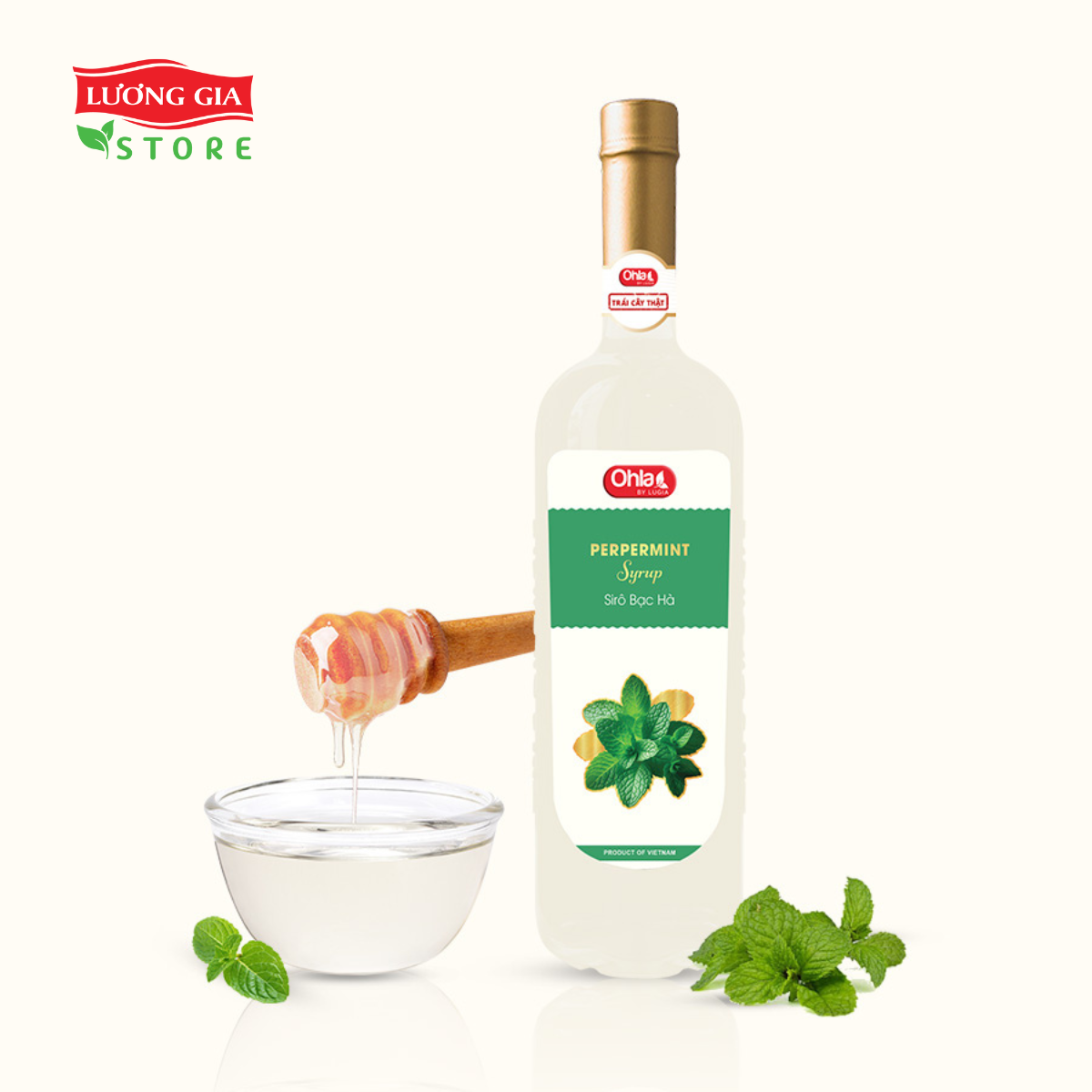 Siro Bạc Hà Ohla 750ml (chai thủy tinh)