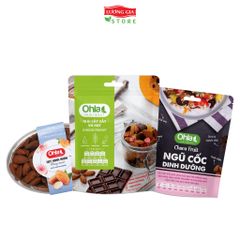Combo Nhâm Nhi 1 (hạnh nhân 200g, combo năng lượng Choco)