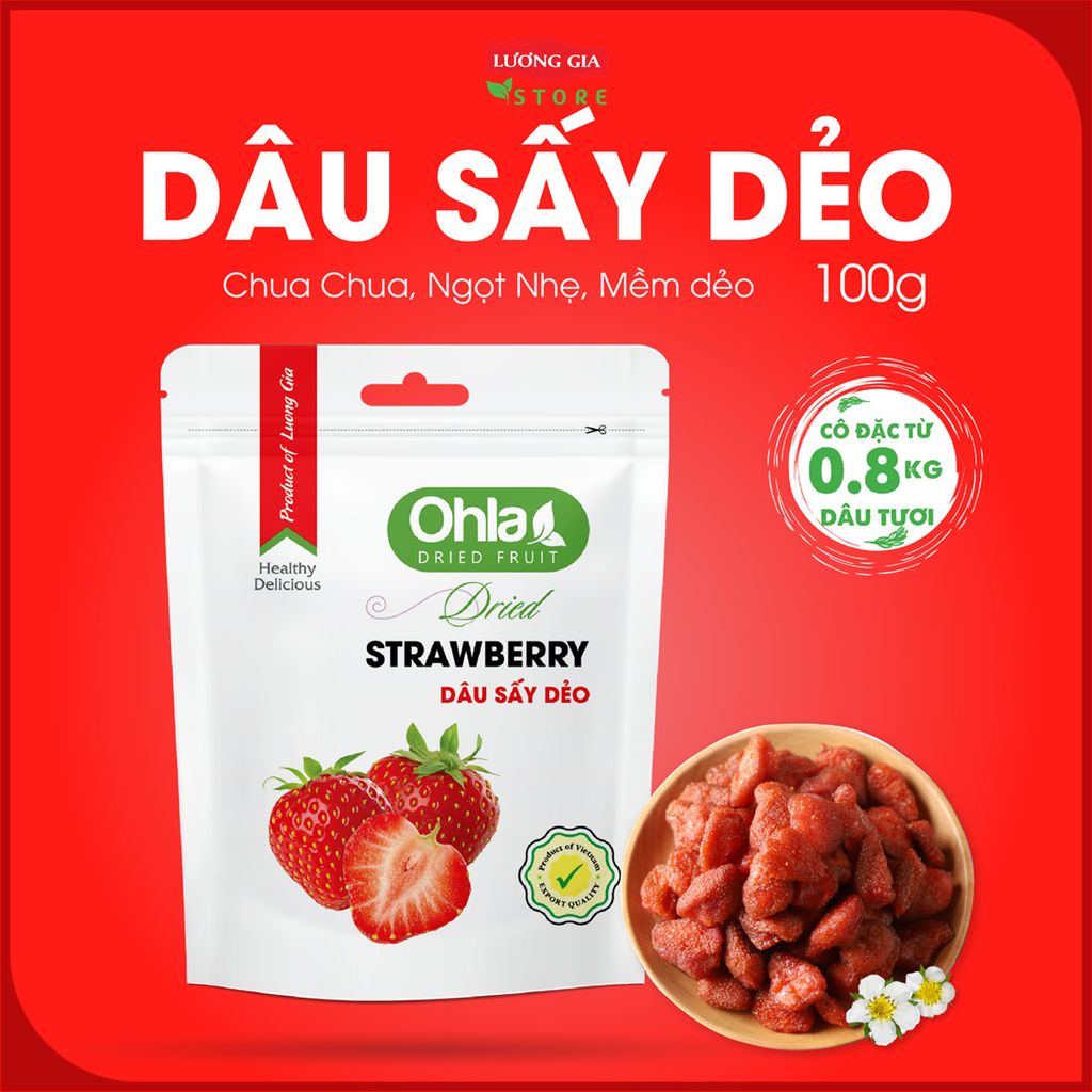 Dâu sấy dẻo Ohla