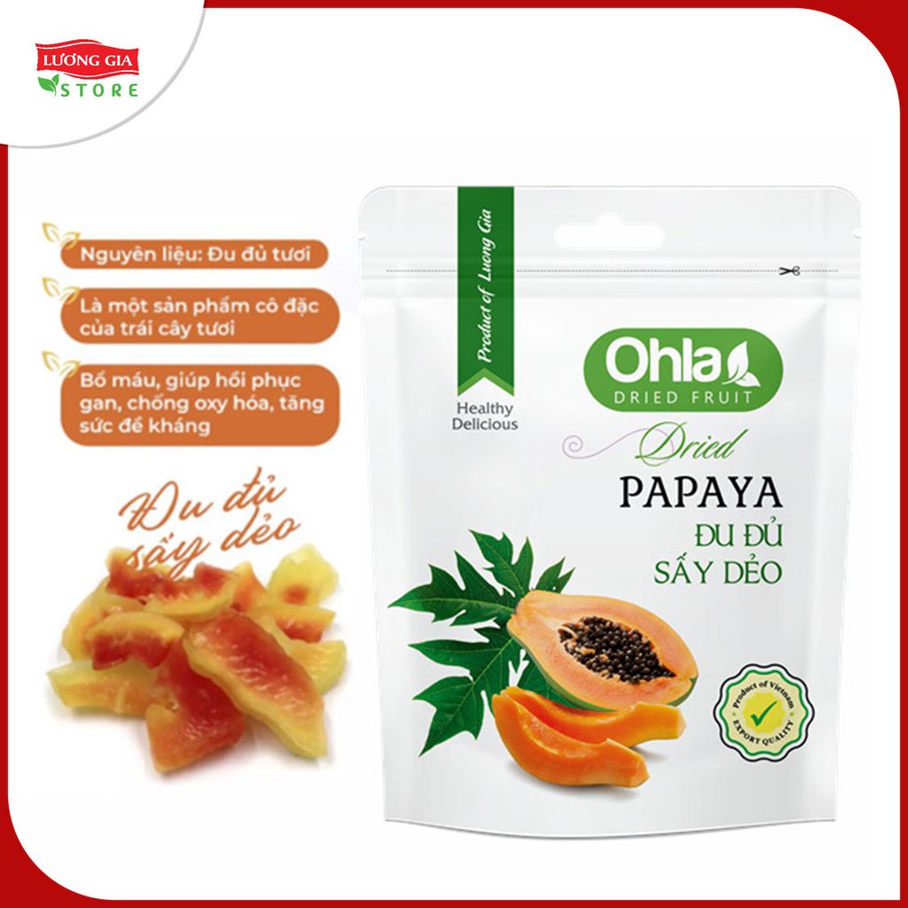 Đu đủ sấy dẻo Ohla_200g (túi)