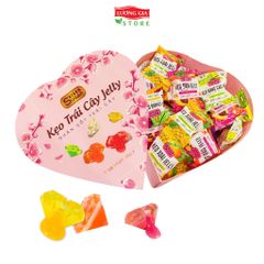 Kẹo kim cương hộp trái tim 200g