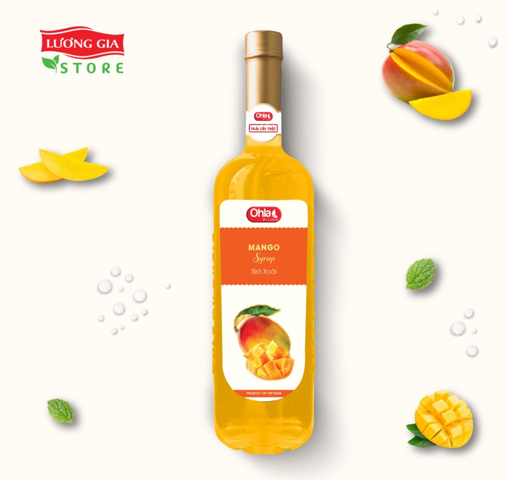 Siro Xoài Ohla 750ml (chai thủy tinh)