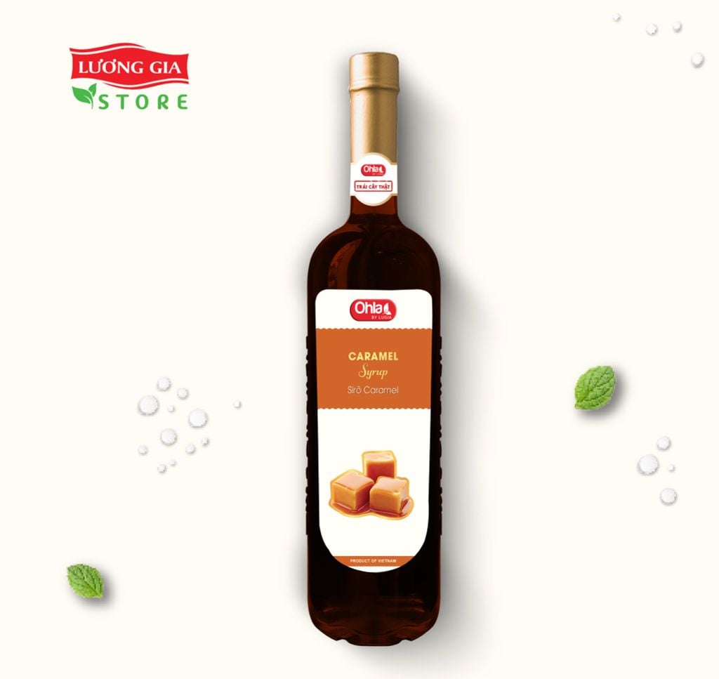 Siro Caramel Ohla 750ml (chai thủy tinh)