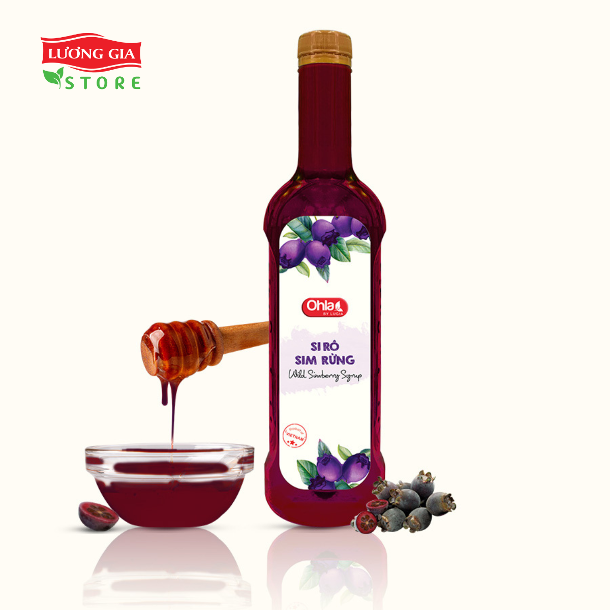 Siro Sim Rừng Ohla 780ml (chai nhựa)