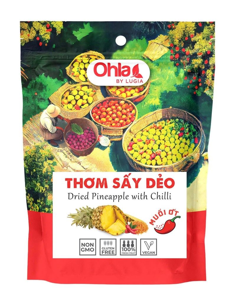 Thơm sấy dẻo Ohla