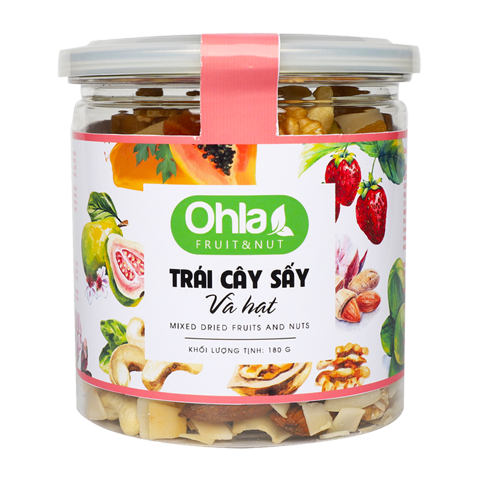Trái cây sấy và hạt Ohla - 180g