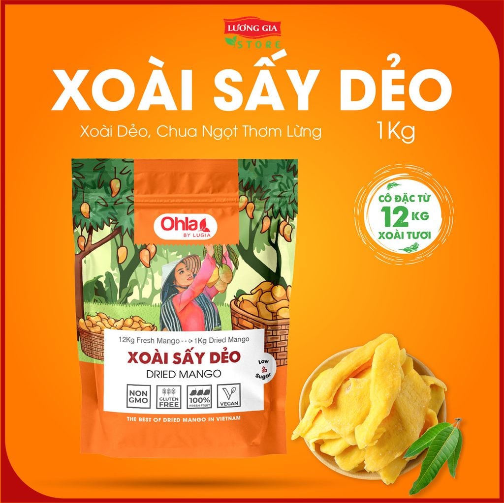Xoài sấy dẻo Ohla_1kg