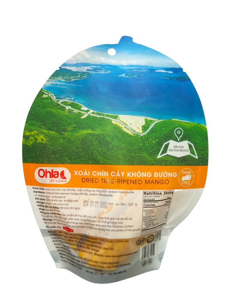 Xoài chín cây không đường Ohla