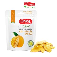 (MỚI) Combo siêu hời 3: 5 túi trái cây sấy dẻo 100g Ohla (xoài chín, dâu, thanh long, đu đủ, ổi)