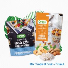 COMBO Bộ đôi năng lượng Tropical ( 1 NCDD Tropical 180gr và 1 Trái Cây Sấy Mix Hạt Tropical 100gr)