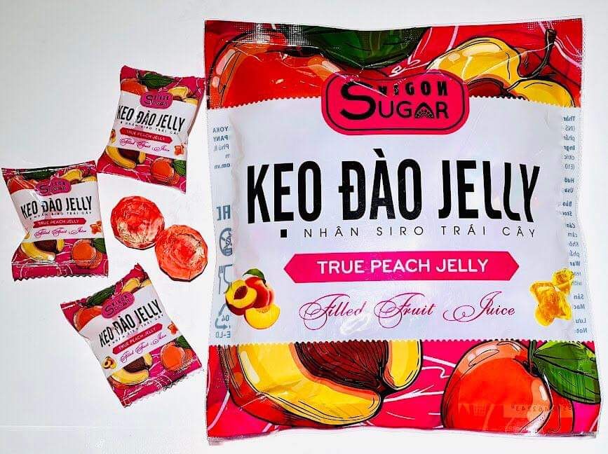 Kẹo kim cương sốt trái cây vị Đào