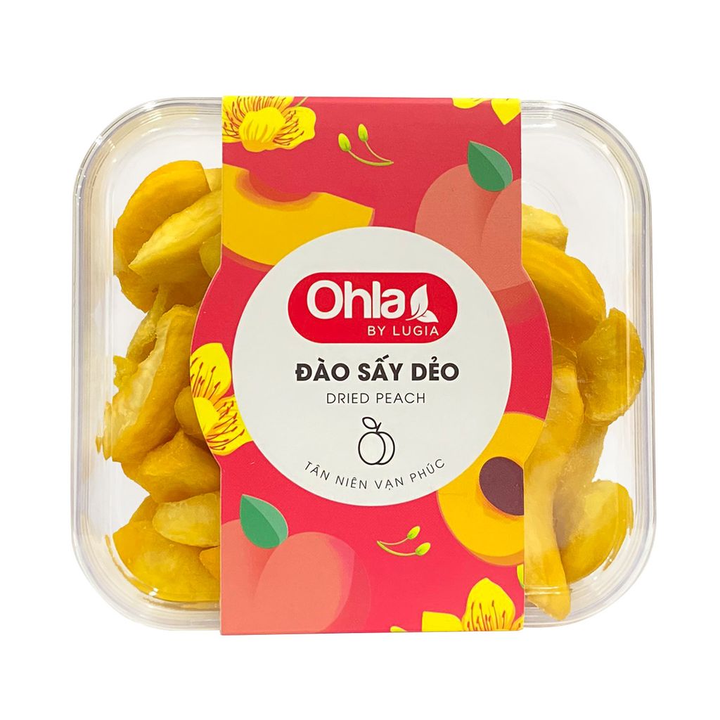 Hộp đào sấy dẻo 200g