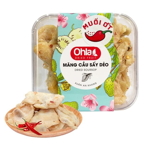 Mãng Cầu Sấy Dẻo Muối Ớt hộp 200g