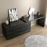 Bàn trang điểm Amira kích thước D2300mm - phối cảnh phòng ngủ