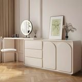 Bàn trang điểm Gwen Extended 2 hộc kéo + 2 cánh mở - chi tiết lưu trữ