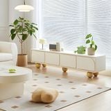 Tủ tivi Gwen Round MDF chống ẩm sơn hoàn thiện hoàn thiện - chi tiết vật liệu