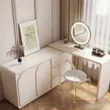 Bàn trang điểm Gwen Extended vật liệu MDF chống ẩm sơn hoàn thiện - góc nhìn bên