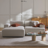 Sofa góc Map Duo 2 module màu trắng kem - góc phối cảnh bổ sung