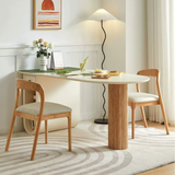 Bàn ăn Ani mặt MDF chống ẩm sơn hoàn thiện - góc nhìn bên