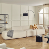 Sofa băng Mood Trio Open 3 module màu kem - góc phối cảnh bổ sung