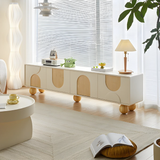 Tủ tivi Ori MDF chống ẩm sơn hoàn thiện & gỗ Tần bì - chi tiết vật liệu
