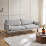 Sofa băng Liso 2–3 chỗ màu xám nhạt - góc phối cảnh