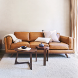 Sofa băng Timber 3–4 chỗ màu nâu bò - góc phối cảnh