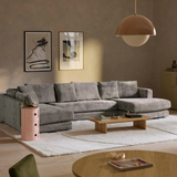 Sofa góc Tribeca Trio 3 module màu xám - góc phối cảnh