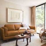 Sofa băng Timber 3–4 chỗ màu nâu bò - góc phối cảnh bổ sung