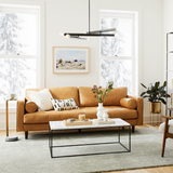 Sofa băng Scott 2–3 chỗ màu nâu bò - góc phối cảnh