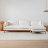 Sofa góc Haven 3–4 chỗ màu trắng kem - góc phối cảnh bổ sung