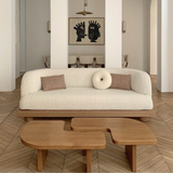 Sofa băng Kano 2–3 chỗ màu cream - góc phối cảnh