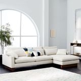 Sofa góc Harmony 3–4 chỗ màu trắng kem - ảnh tham khảo kiểu dáng