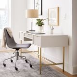 Bàn làm việc Quinn Standard vật liệu MDF chống ẩm sơn hoàn thiện - góc nhìn bên
