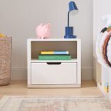 Tủ đầu giường Rhys MDF chống ẩm sơn hoàn thiện & Melamine - chi tiết vật liệu