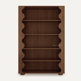 Kệ Calmo Slim MDF chống ẩm phủ veneer - chi tiết vật liệu