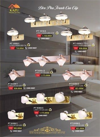 Đèn pha tranh cao cấp Kazu - PT1009/2