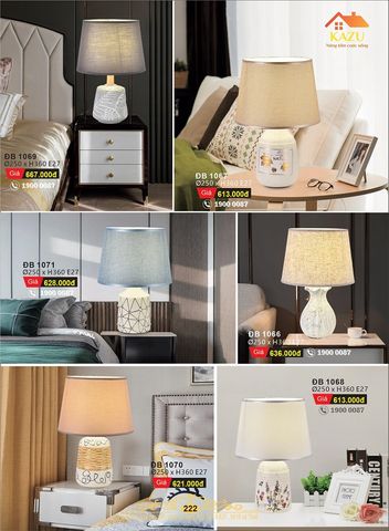 Đèn bàn gỗ cao cấp Kazu - ĐB 1069