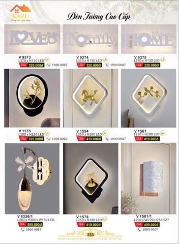Đèn tường cao cấp Kazu - V1555