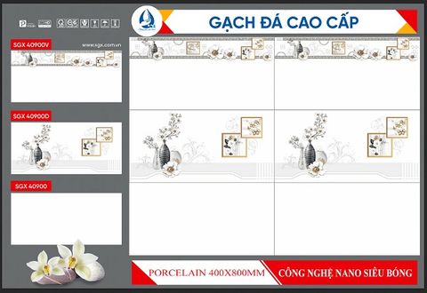 Gạch 40x80 cao cấp: SGX 40900 - SGX 40900V - SGX 40900D
